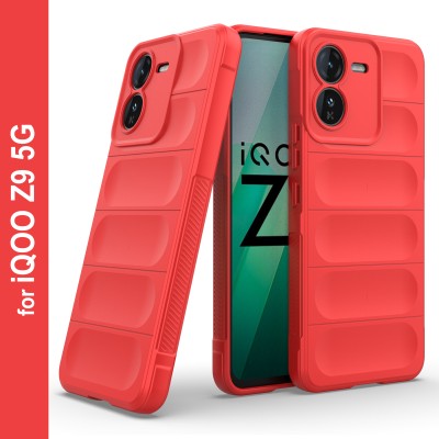 Zapcase Back Cover for iQOO Z9 5G(Red, 3D Case, Silicon, Pack of: 1)