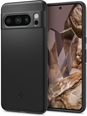Spigen Back Cover for Pixel 8 Pro(Black, Hard Case, Pack of: 1)
