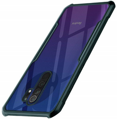 CaseTrendz Back Cover for Mi Redmi 9 Prime ShockProof Defender Case(Transparent, Shock Proof, Pack of: 1)