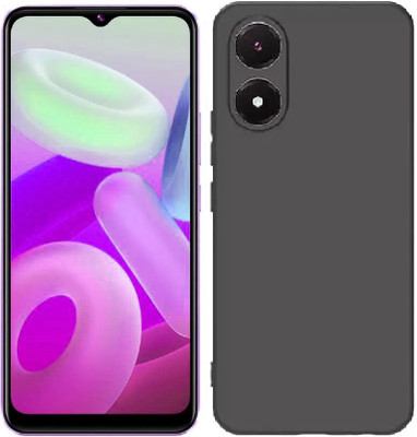 LILLIPUT Back Cover for Vivo Y02s(Black, Silicon, Pack of: 1)
