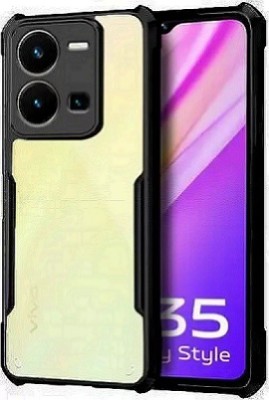 Accessories Kart Back Cover for vivo Y35 Edge to Edge Boom ipkay Transparent case(Transparent, Shock Proof, Pack of: 1)