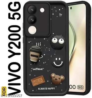 Seetu Back Cover for Vivo Y200(Black)