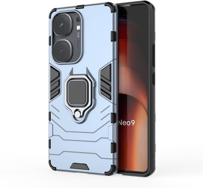 OneLike Back Cover for vivo iQOO Neo9 5G(Blue, Ring Case, Pack of: 1)
