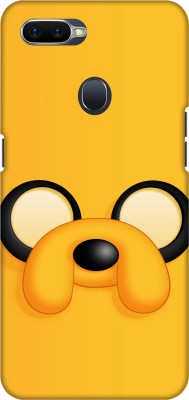 TrishArt Back Cover for Oppo A7, Oppo A5s, Oppo A12, Oppo A11K(Yellow, Black, Hard Case, Pack of: 1)