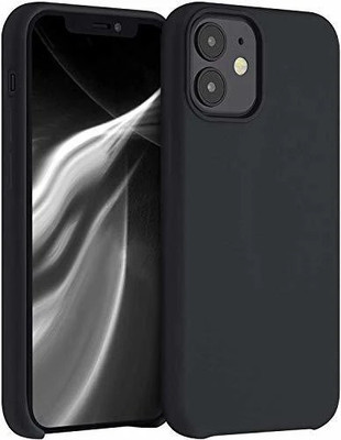 Midos Back Cover for iPhone 12 Mini, Silicone with Full Protection Soft Slim Back Cover For - iPhone 12 Mini(Black, Grip Case, Silicon)