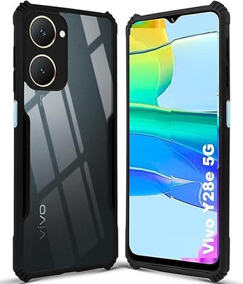OneLike Back Cover for Vivo Y28s 5G(Black, Flexible, Pack of: 1)