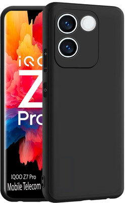 Outlier Back Cover for IQOO Z7 Pro 5G(Black, Silicon, Pack of: 1)