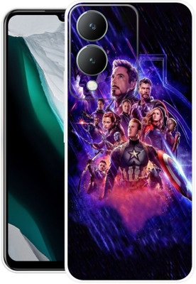 VS PRINT LINK Back Cover for Vivo Y17s-V2310- AVENGERS, AVENGER, COMIC, BOOK, SUPERHEROES(Blue, Flexible, Silicon, Pack of: 1)
