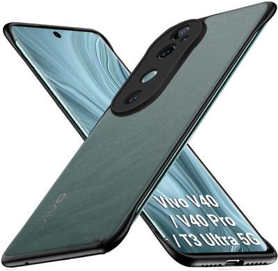 Mobikit Back Cover for Vivo V40 5G, Vivo V40 Pro 5G(Black, Frameless, Pack of: 1)