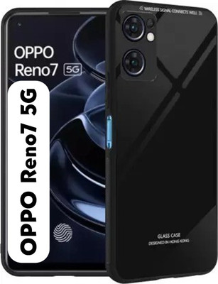 Nice Assoseries HUB Back Cover for OPPO Reno7 5G(Black, Grip Case)