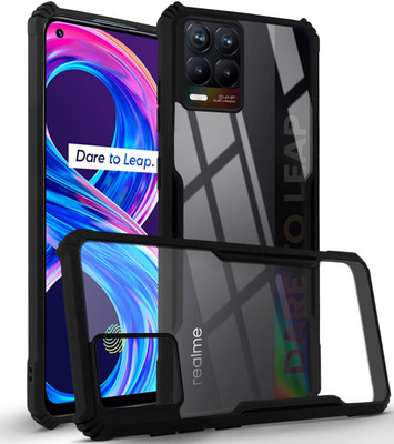 KrKis Back Cover for Realme 8 Pro(Black, Grip Case, Pack of: 1)