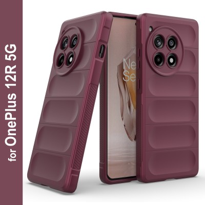 Zapcase Back Cover for OnePlus 12R 5G(Maroon, 3D Case, Silicon, Pack of: 1)