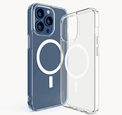 RESOURIS Back Cover for APPLE iPhone 12 Pro Max, iPhone 12 Pro Max(White, Transparent, Magsafe, Pack of: 1)