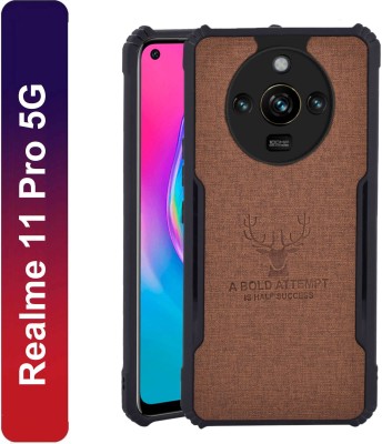 Spicesun Back Cover for Realme 11 Pro 5G(Brown, Shock Proof, Pack of: 1)