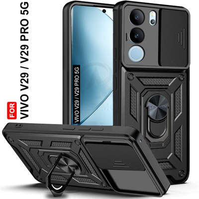 AESTMO Back Cover for Vivo V29, Vivo V29 Pro 5G(Black, Slider, Pack of: 1)