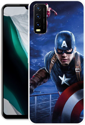PHONE WALEY.COM Back Cover for VIVO Y20,V2029, AVENGERS, AVENGER, COMIC, BOOK, SUPERHEROES(Blue, Flexible, Silicon, Pack of: 1)