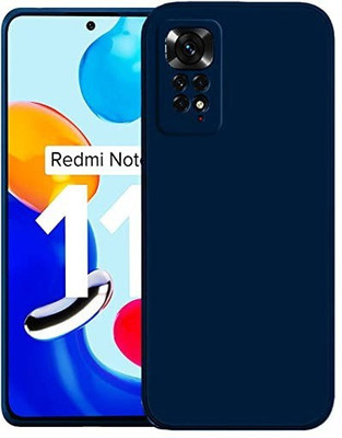 Nice Assoseries HUB Back Cover for Mi Redmi Note 11 4G, Mi Redmi Note 11s 4G(Blue, Flexible, Silicon)