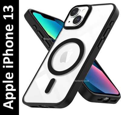 Infinite Case Back Cover for Apple iPhone 13(Black, Magsafe, Pack of: 1)