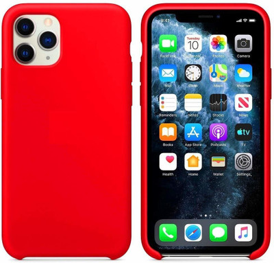 AARUB Back Cover for Apple iPhone 11(Red, Dual Protection, Silicon, Pack of: 1)