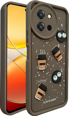 KartV Back Cover for Vivo T3x 5G(Brown, Camera Bump Protector, Pack of: 1)