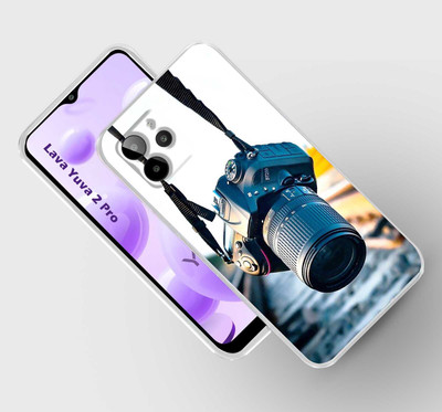 Retroart Back Cover for LAVA YUVA 2 PRO(Black, White, Silicon, Pack of: 1)