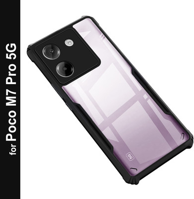 Zapcase Back Cover for Poco M7 Pro 5G(Black, Shock Proof, Pack of: 1)