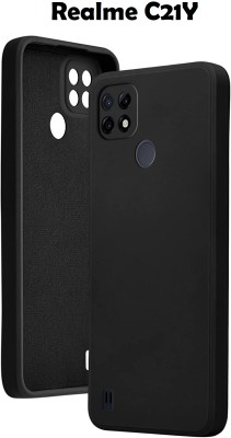 Casehub Back Cover for Realme C21Y(Black, Camera Bump Protector, Silicon, Pack of: 1)