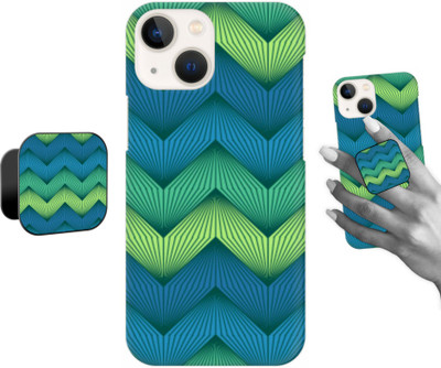 iCopertina Back Cover for Apple iPhone 13 Mini(Blue, Green, Cases with Holder, Pack of: 2)