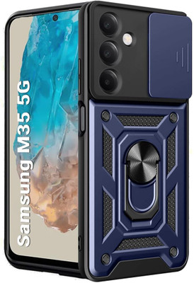 SMARTACCESSS Back Cover for SAMSUNG Galaxy M35 5G(Blue, Ring Case, Pack of: 1)