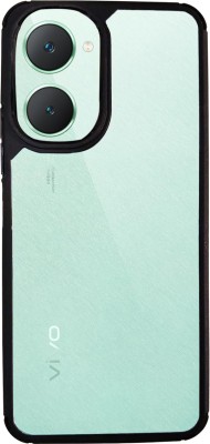 AIBEX Back Cover for iQOO Z9 Lite / Vivo Y28S 5G / Vivo T3 Lite / Vivo Y18 / Vivo Y18e / Vivo Y18i / Vivo Y18t(Transparent, Black, Shock Proof, Pack of: 1)