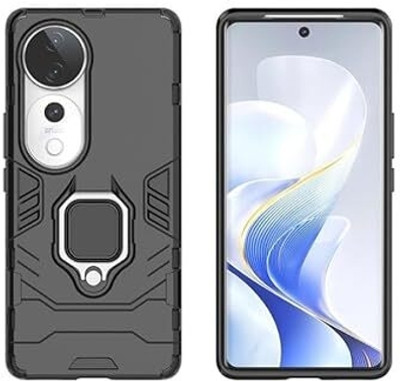 KrKis Back Cover for Vivo V40, Vivo V40 Pro 5G, Vivo T3 Ultra(Black, Transparent, Hard Case, Pack of: 1)