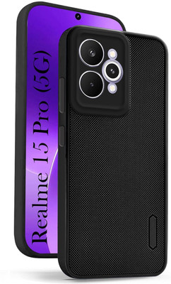 FABEKEE Back Cover for Realme 15 Pro 5G Back Cover Case Perfect Fitting Hybrid Edge to Edge Bumper(Black, Pack of: 1)