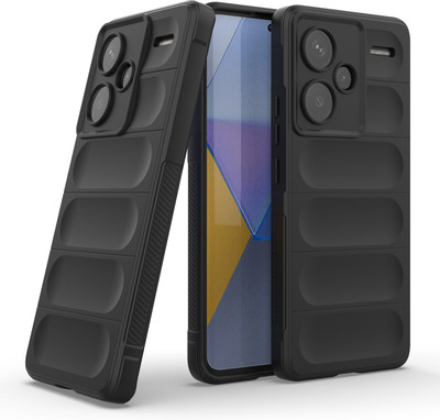 GLOBAL NOMAD Back Cover for Mi Redmi Note 13 Pro Plus 5G(Black, 3D Case, Silicon, Pack of: 1)