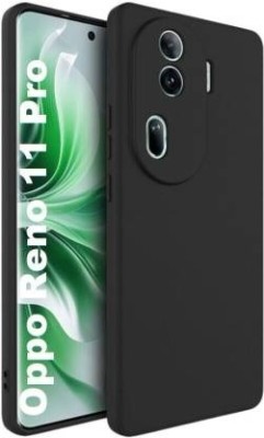 BRENZZ Back Cover for OPPO Reno 11 Pro 5G, OPPO Reno 11 Pro, (CA)(Black, Shock Proof, Silicon, Pack of: 1)