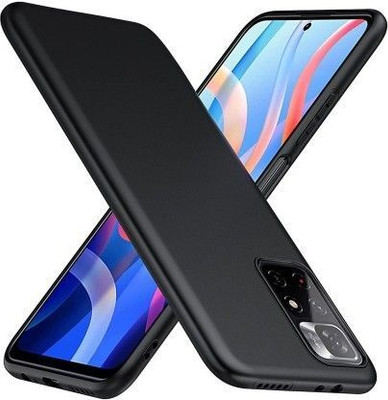 vizo Back Cover for Mi Redmi Note 11T 5G, Poco M4 Pro 5G, Redmi Note 11T 5G(Black, Shock Proof, Silicon, Pack of: 1)