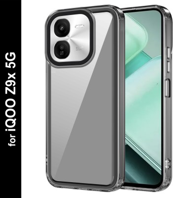 Zapcase Back Cover for iQOO Z9x 5G(Black, Grip Case, Pack of: 1)