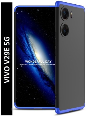 KWINE CASE Back Cover for Vivo V29e 5G(Blue, Black, Dual Protection, Pack of: 1)