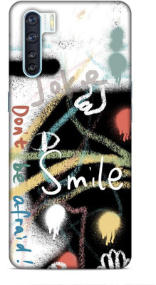 SmashItUp Back Cover for Oppo F15 Smile / Pattern / Quote(Multicolor, Hard Case, Pack of: 1)