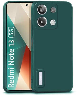 WOW Imagine Back Cover for Xiaomi Redmi Note 13 5G, Ultra Slim Soft | Matte Silicone Flexible Protection Case(Green, Camera Bump Protector, Silicon, Pack of: 1)