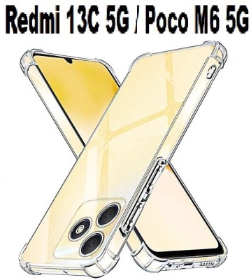 VALKAR Back Cover for POCO M6 5G(Transparent, Grip Case, Silicon, Pack of: 1)