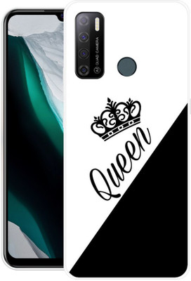 DUGGA Back Cover for Tecno Spark Power 2, LC8, QUEEN, PRINCESS, RANI(White, Flexible, Silicon, Pack of: 1)