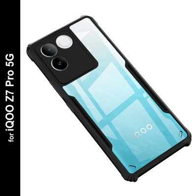Zapcase Back Cover for iQOO Z7 Pro 5G(Black, Shock Proof, Pack of: 1)