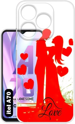 Snazzy Back Cover for itel A70(Transparent, Grip Case, Silicon, Pack of: 1)