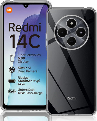 ADI Creations Back Cover for Poco C75 5G, Redmi A4 5G, Redmi 14C 5G, POCO M7 5G(Transparent, Camera Bump Protector, Silicon, Pack of: 1)