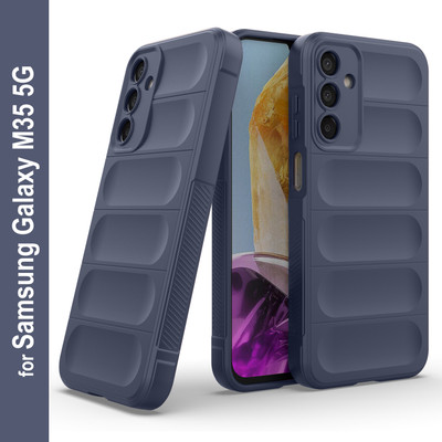 Zapcase Back Cover for Samsung Galaxy M35 5G(Blue, 3D Case, Silicon, Pack of: 1)
