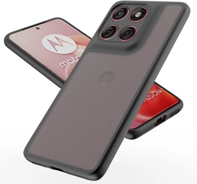 SNAPCOVR Back Cover for Motorola edge 60 Fusion 5G,Moto edge 60 Fusion(Black, Matte Finish, Pack of: 1)