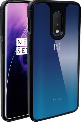 Artistque Back Cover for OnePlus 7(Transparent, Black, Shock Proof, Pack of: 1)