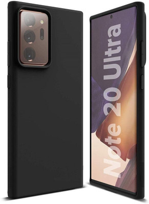 Mobile Back Cover Back Cover for Samsung Galaxy Note20 Ultra 5G(Black, Shock Proof, Silicon, Pack of: 1)