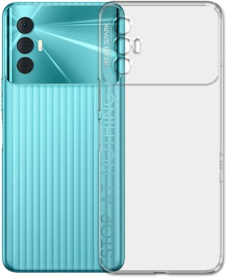 eBoggy Back Cover for Tecno Spark 8P(Transparent, Grip Case, Silicon, Pack of: 1)