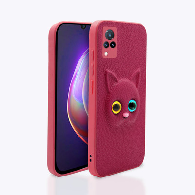 Pikkme Back Cover for Vivo V21 5G(Pink, Grip Case, Pack of: 1)
